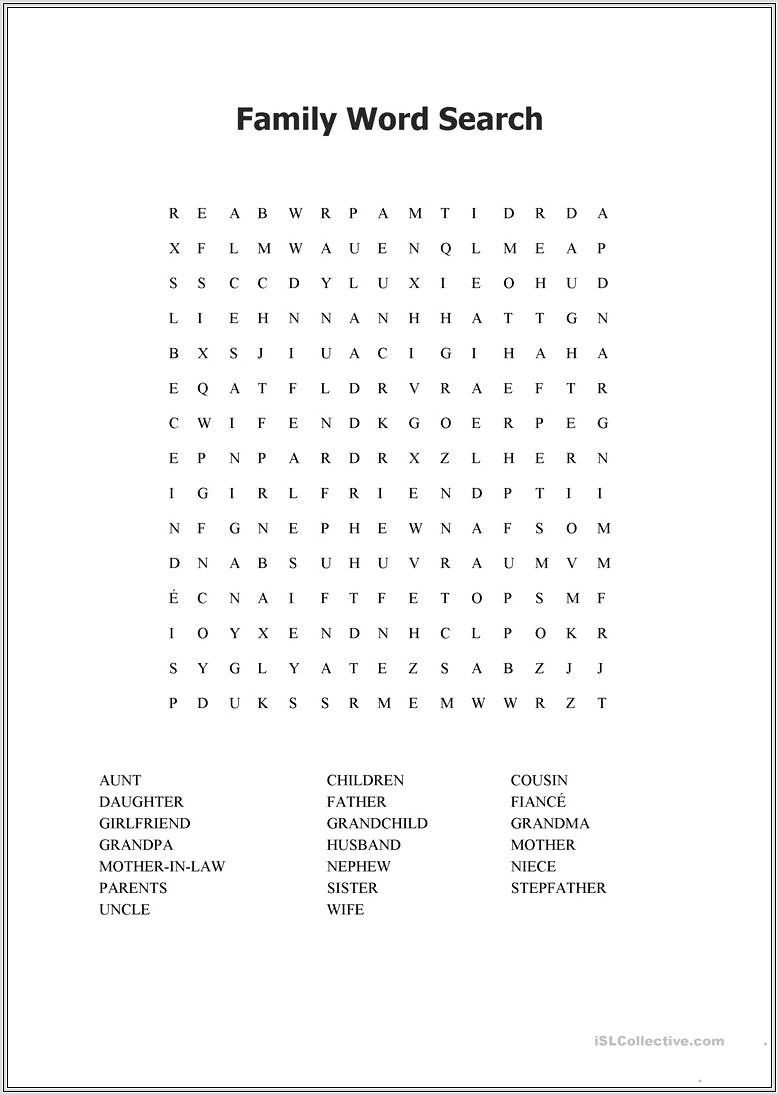 Elementary Word Searches To Print
