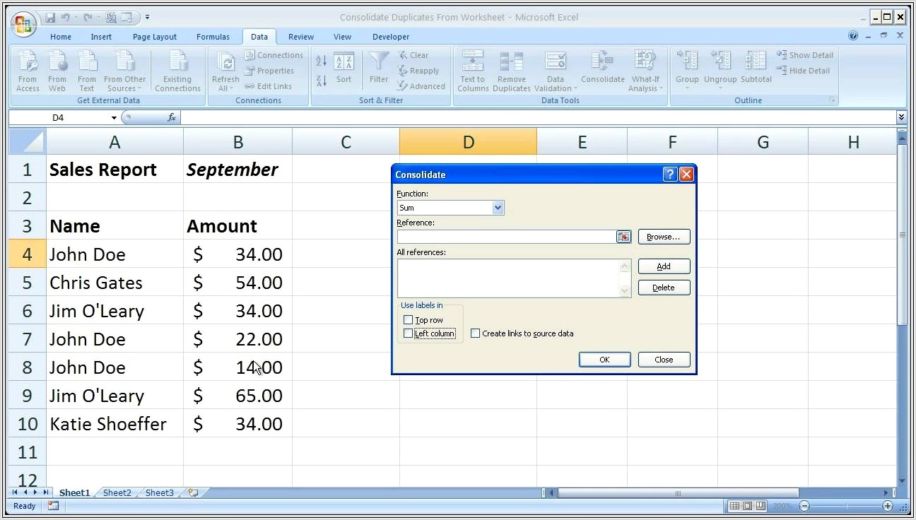 Excel 2007 Copy Worksheet Multiple Times