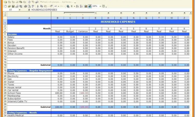 Excel Accounting Spreadsheet For Small Business