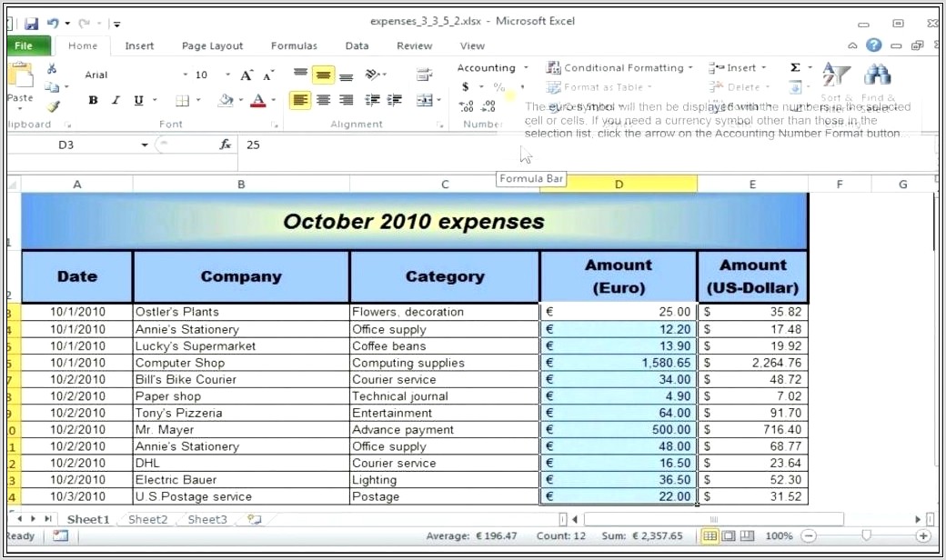 Excel Accounting Trial Balance Worksheet