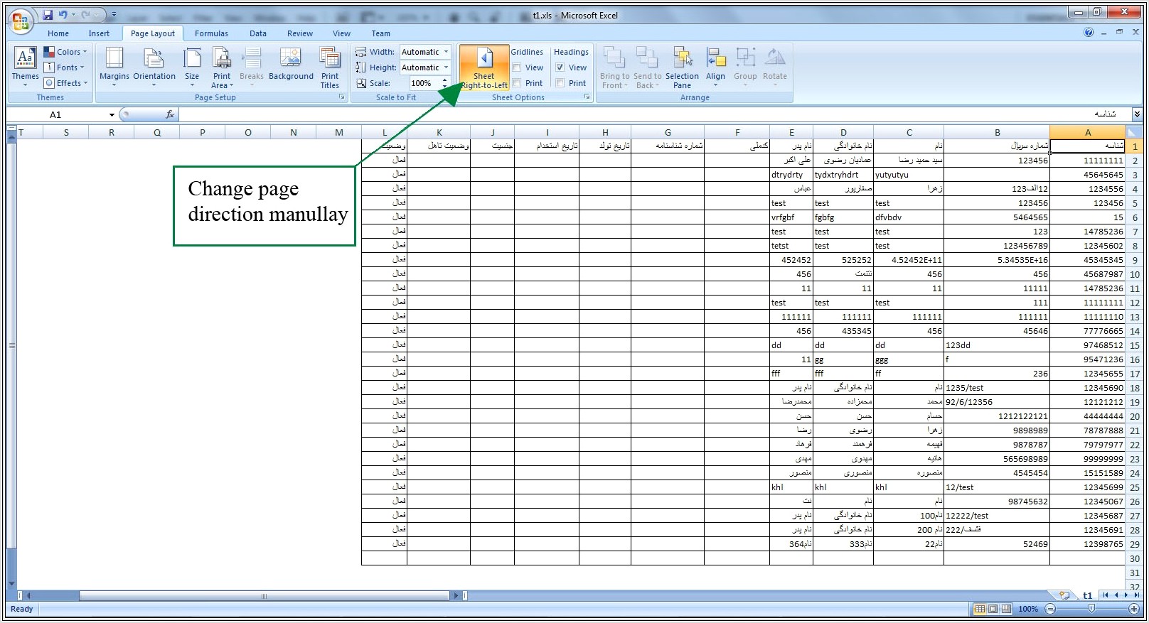 Excel Change Worksheet To Left To Right