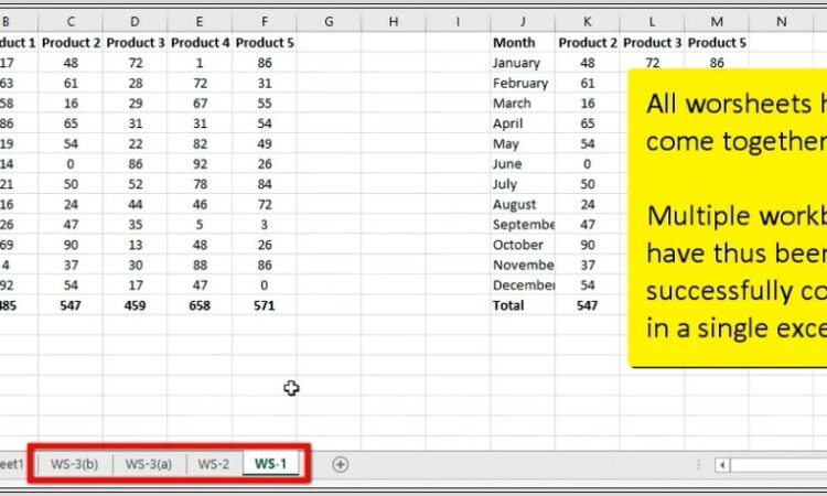 Excel Copy Multiple Worksheets Into One Workbook