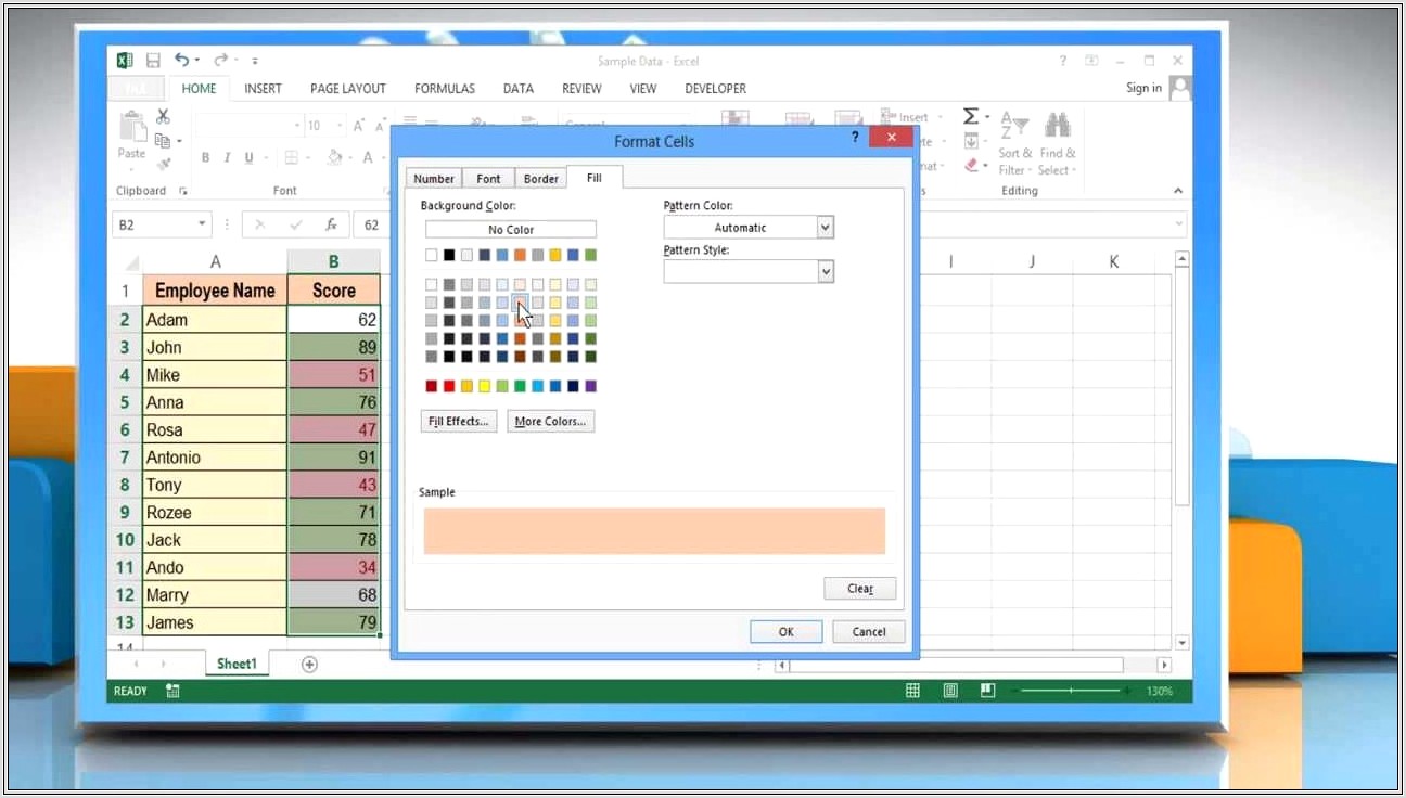 Excel Copy Worksheet Colors Change
