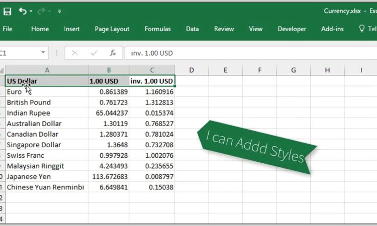 Excel Like Table In Html