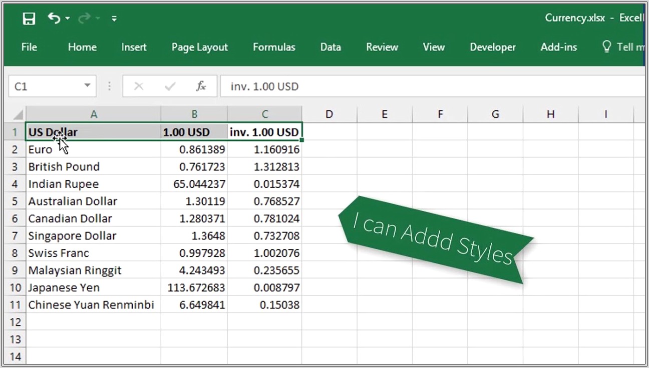 Excel Like Table In Html