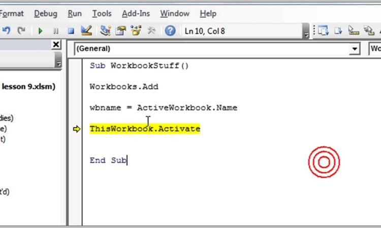 Excel Macro Activate Workbook Variable Name