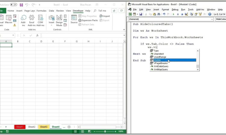 Excel Macro Sheet Hide