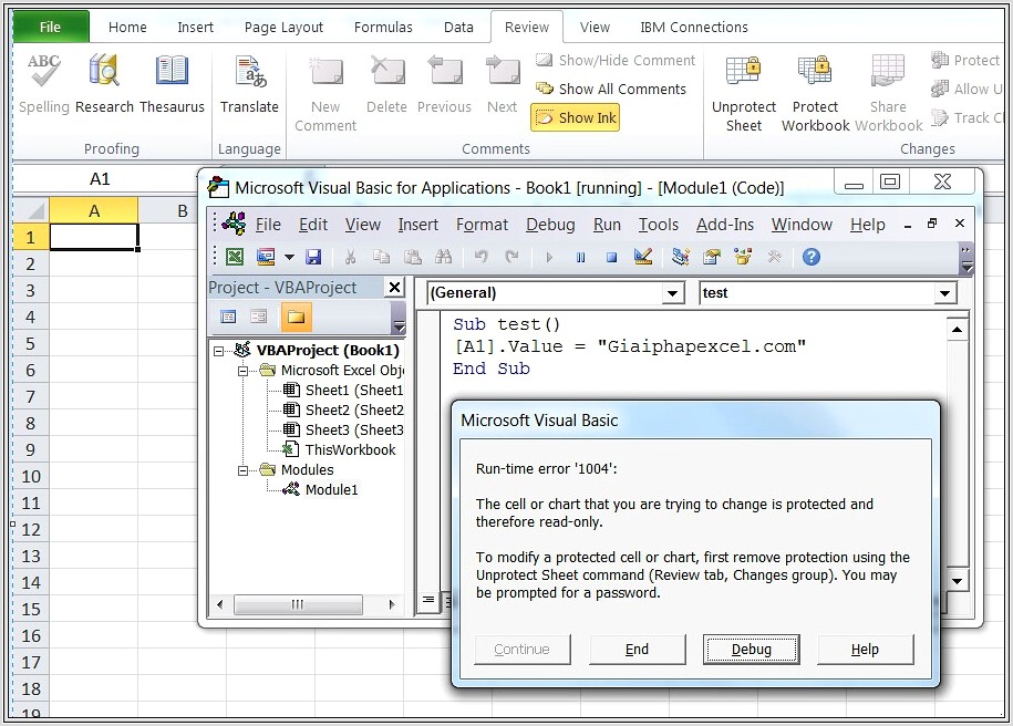 Excel Macro Sheet Protect