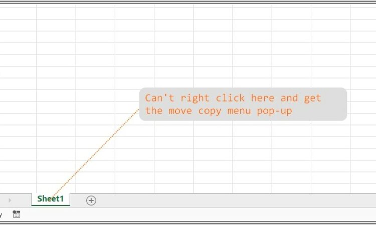 Excel Move Or Copy Worksheet Disabled