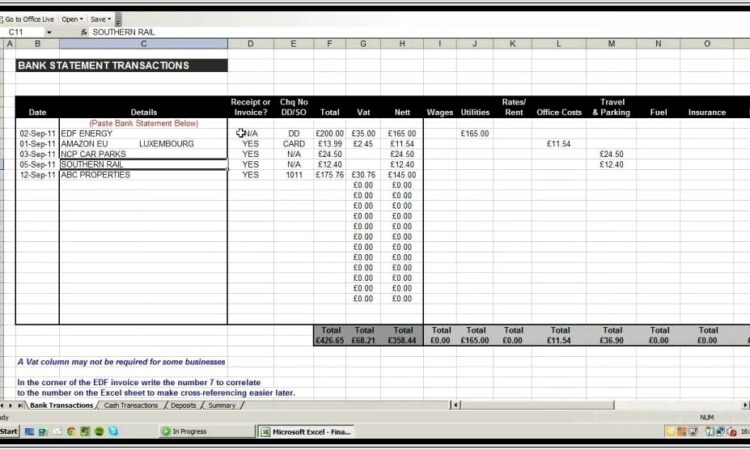 Excel Spreadsheet Accounting Ratios