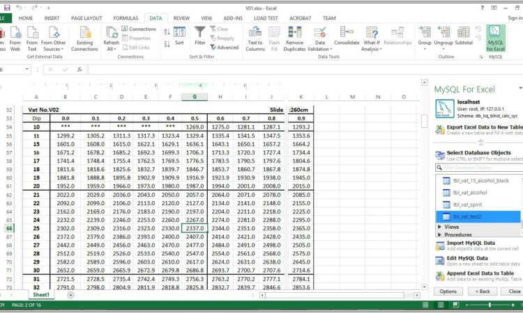 Excel Spreadsheet Vs Database