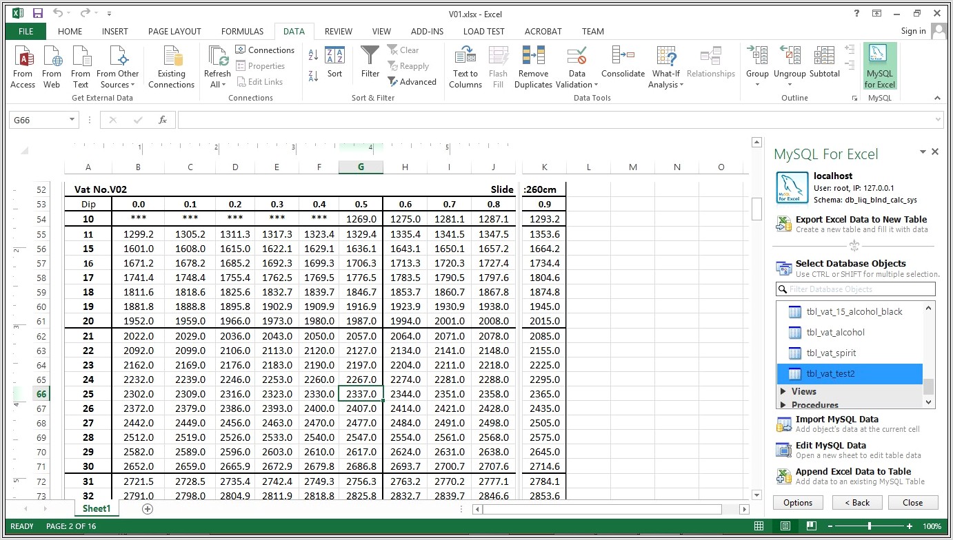 Excel Spreadsheet Vs Database