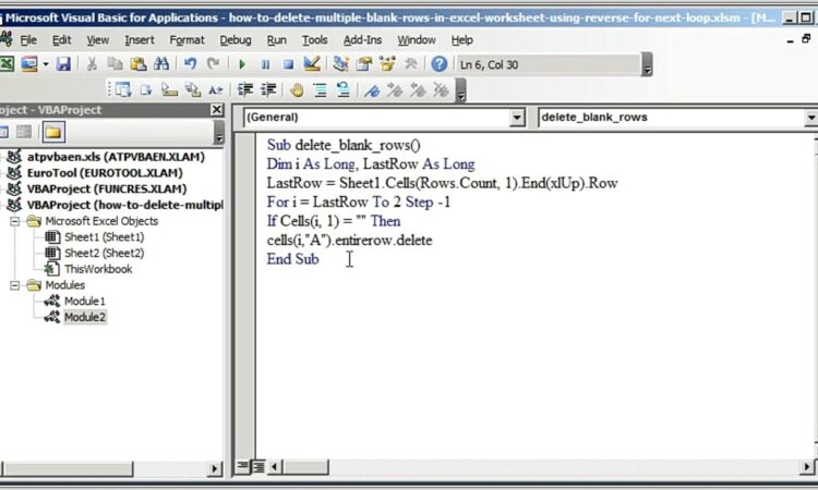 Excel Vba Delete Empty Worksheets