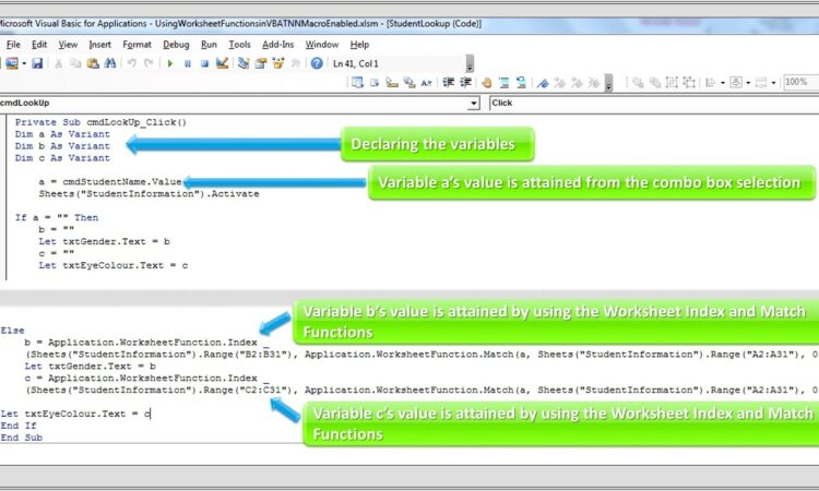 Excel Vba How To Use Worksheet Function