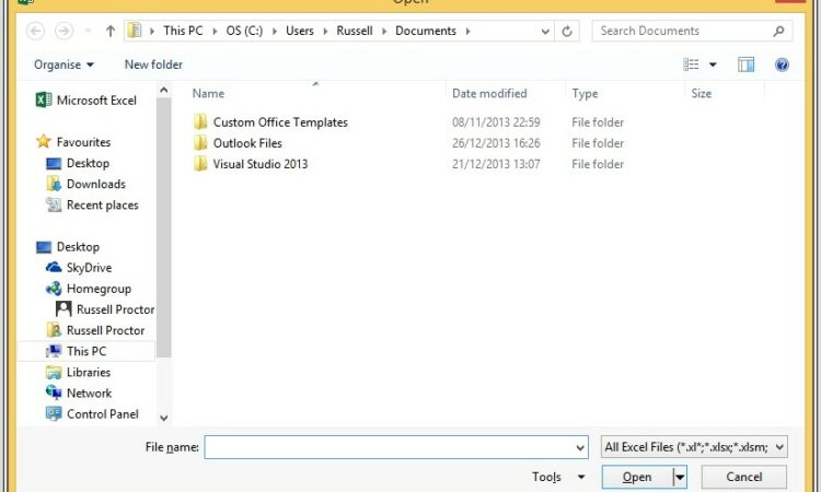 Excel Vba Open Workbook Dialog