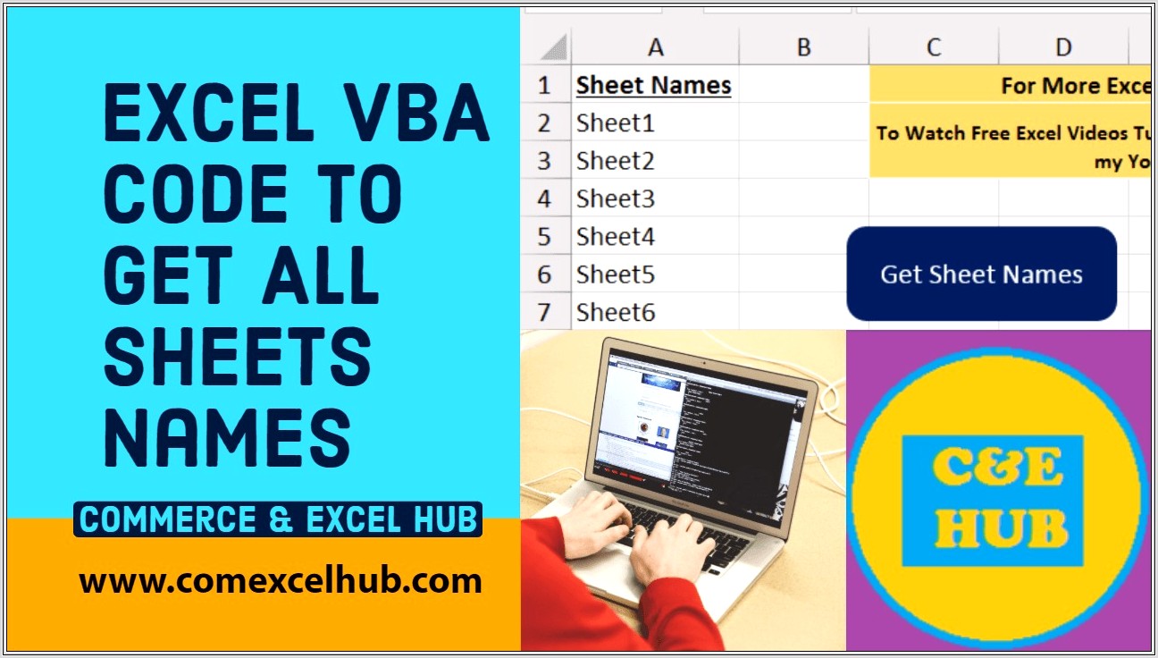Excel Vba Sheet Name To Cell