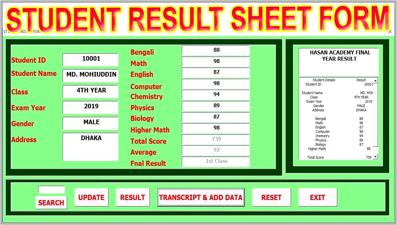 Excel Vba Sheet Update
