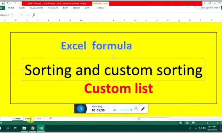 Excel Vba Sort By Custom List