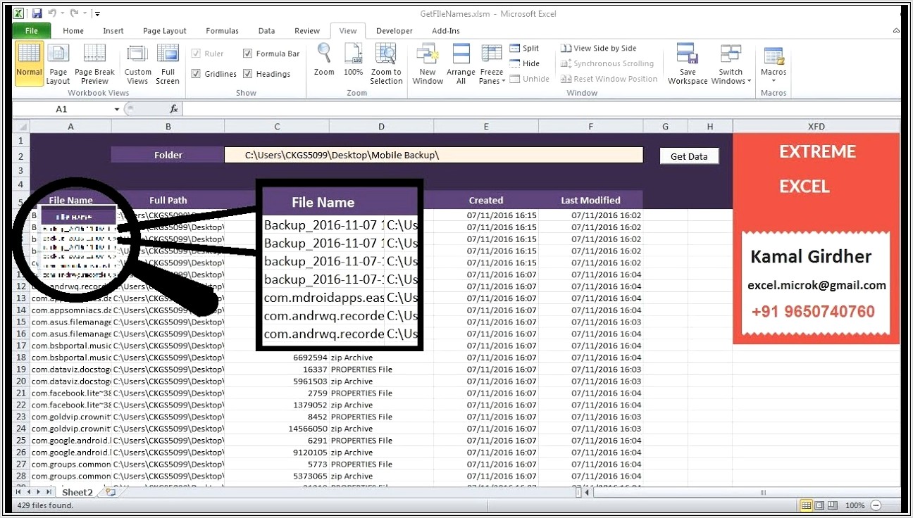 Excel Vba Sort Files In Folder