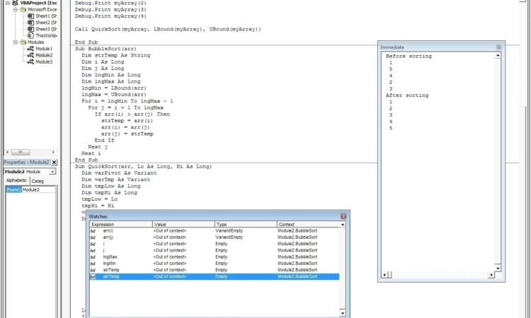 Excel Vba Sort Numbers In Array