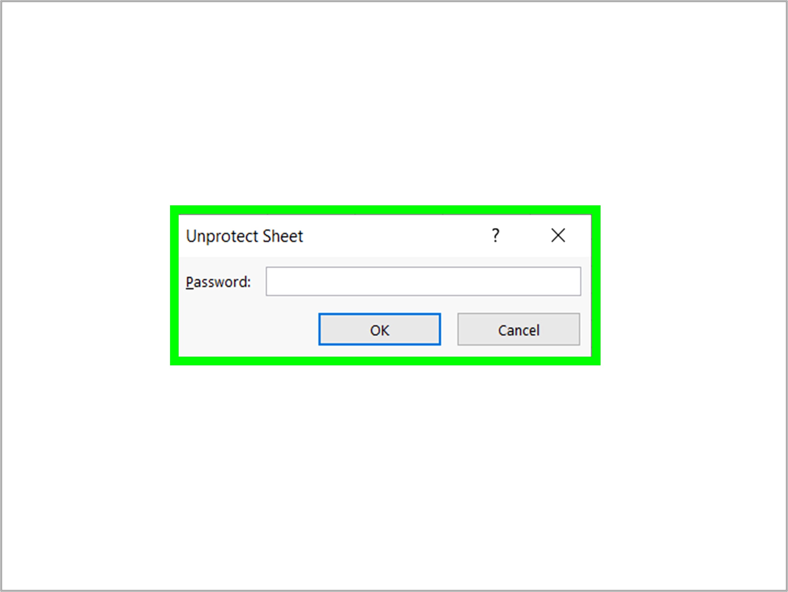 Excel Vba Unprotect Sheet Forgot Password