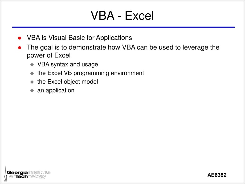 Excel Vba Workbook Object