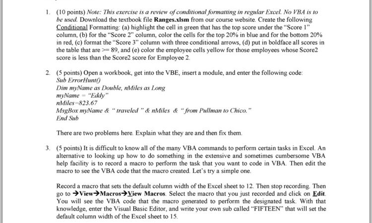 Excel Vba Worksheet By Codename