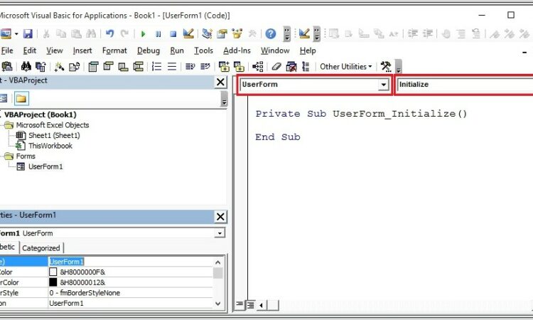 Excel Vba Worksheet Initialize Event