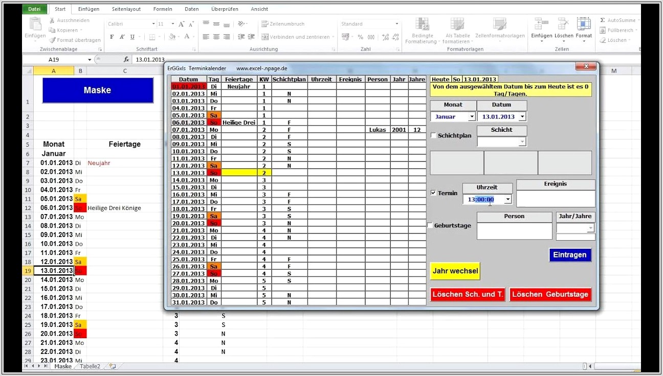 Excel Vba Worksheetfunction Kalenderwoche