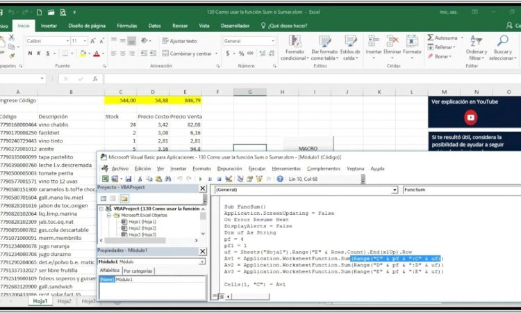 Excel Vba Worksheetfunction Sum