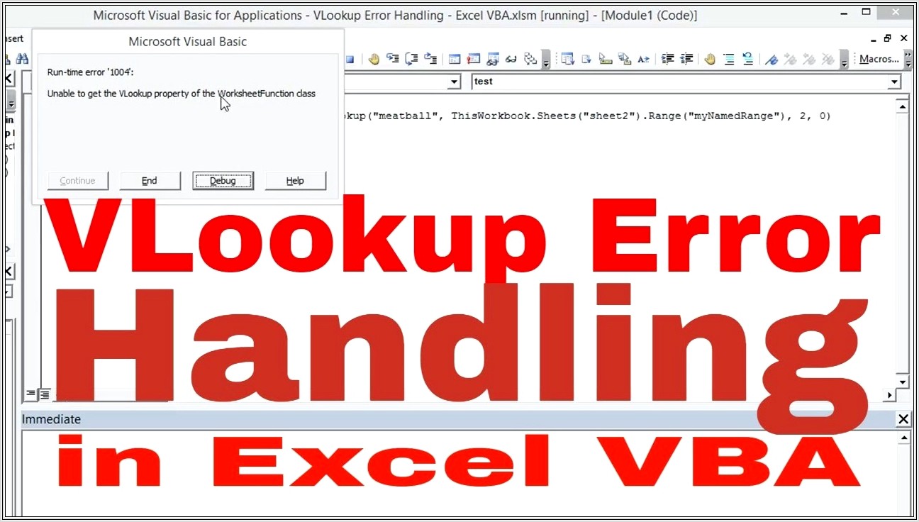 Excel Vba Worksheetfunctionmatch Error Handling