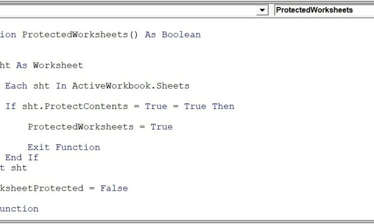 Excel Worksheet Is Protected