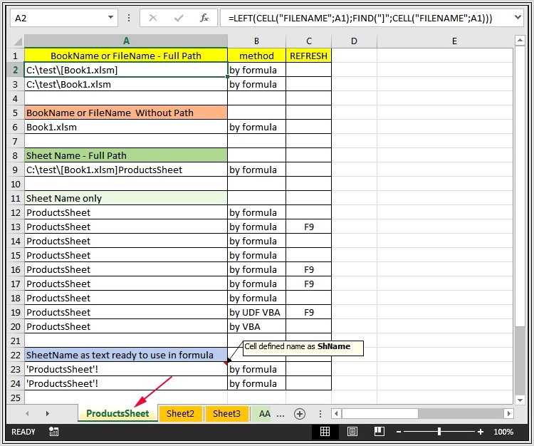 Excel Worksheet Tab Name Same As Cell