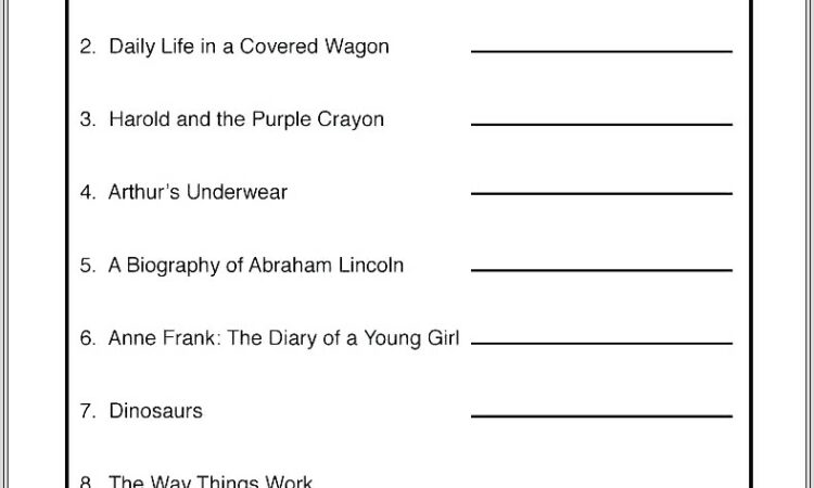 Fact And Opinion Worksheet For 4th Grade