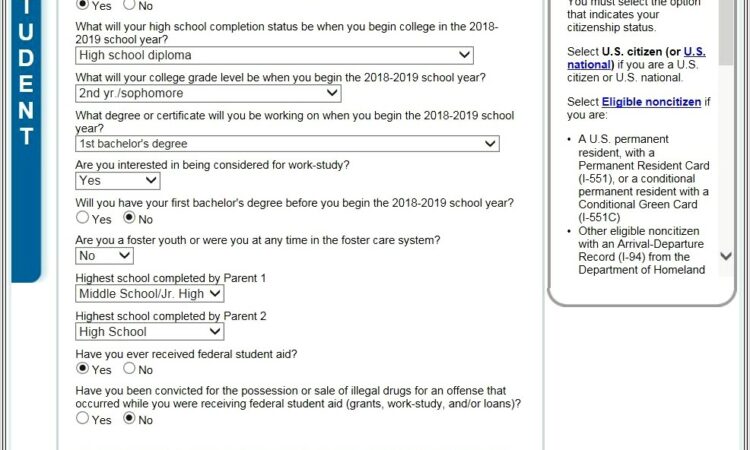 Fafsa Drug Conviction Worksheet 2015