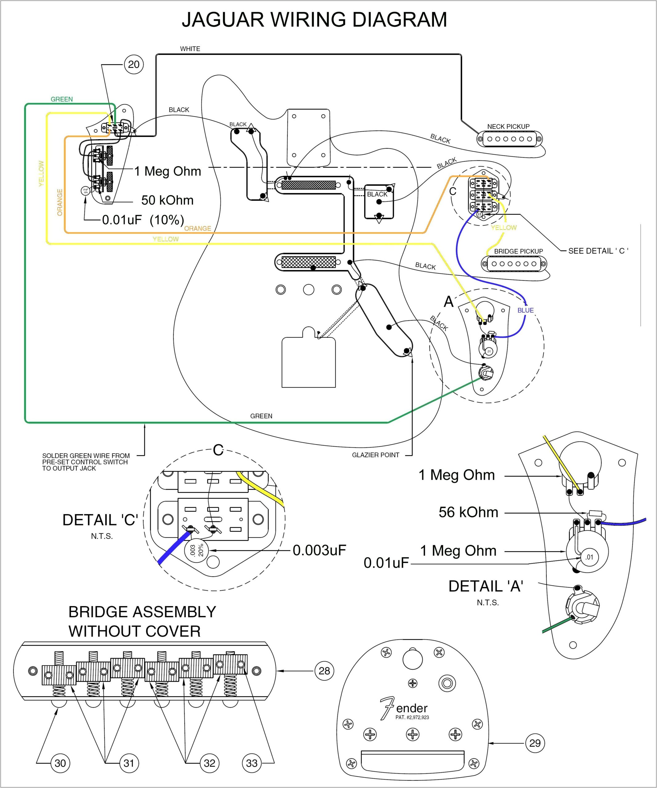 Fender Stratocaster Hh Wiring Diagram