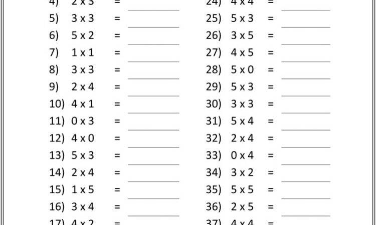 Fifth Grade Math Worksheets Multiplying Fractions