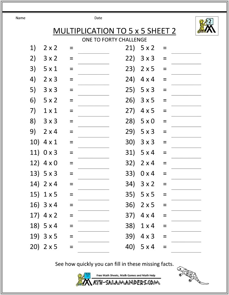 Fifth Grade Math Worksheets Multiplying Fractions