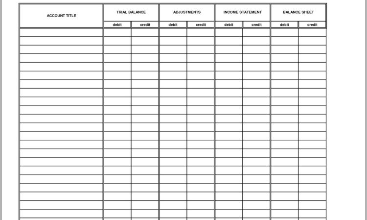 Financial Accounting Worksheets Printable