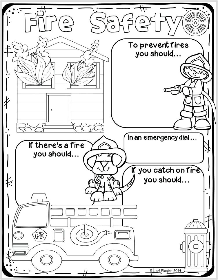 Fire Safety Worksheet Kindergarten