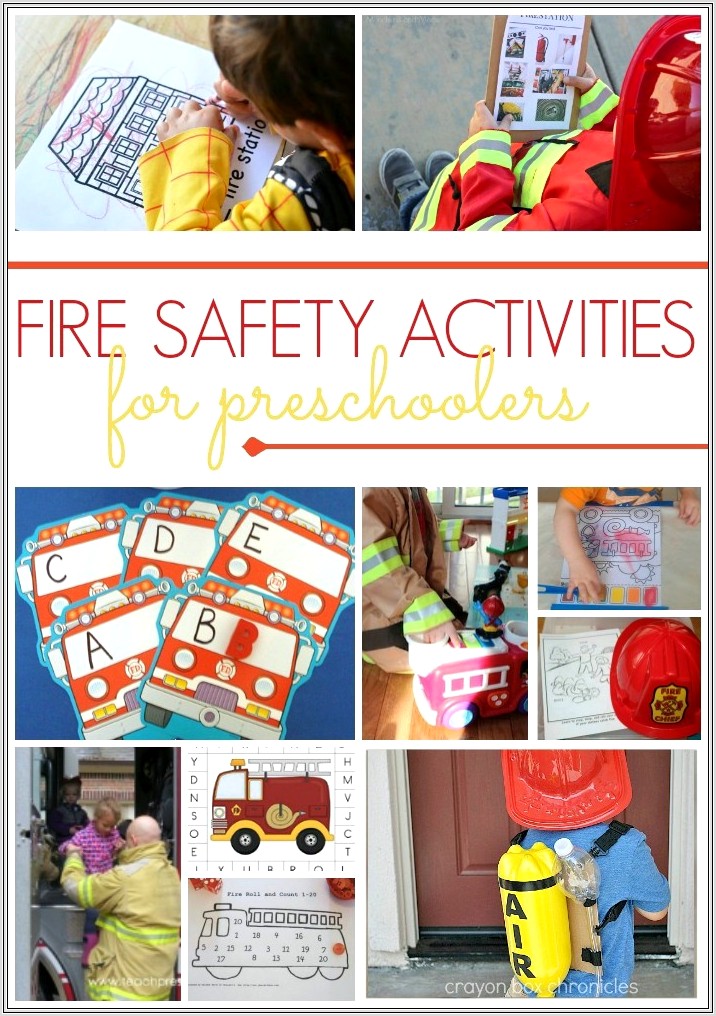 Fire Safety Worksheets For Pre K