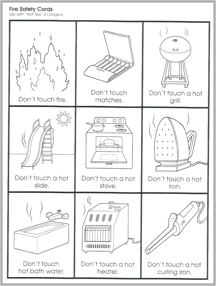 Fire Safety Worksheets Third Grade