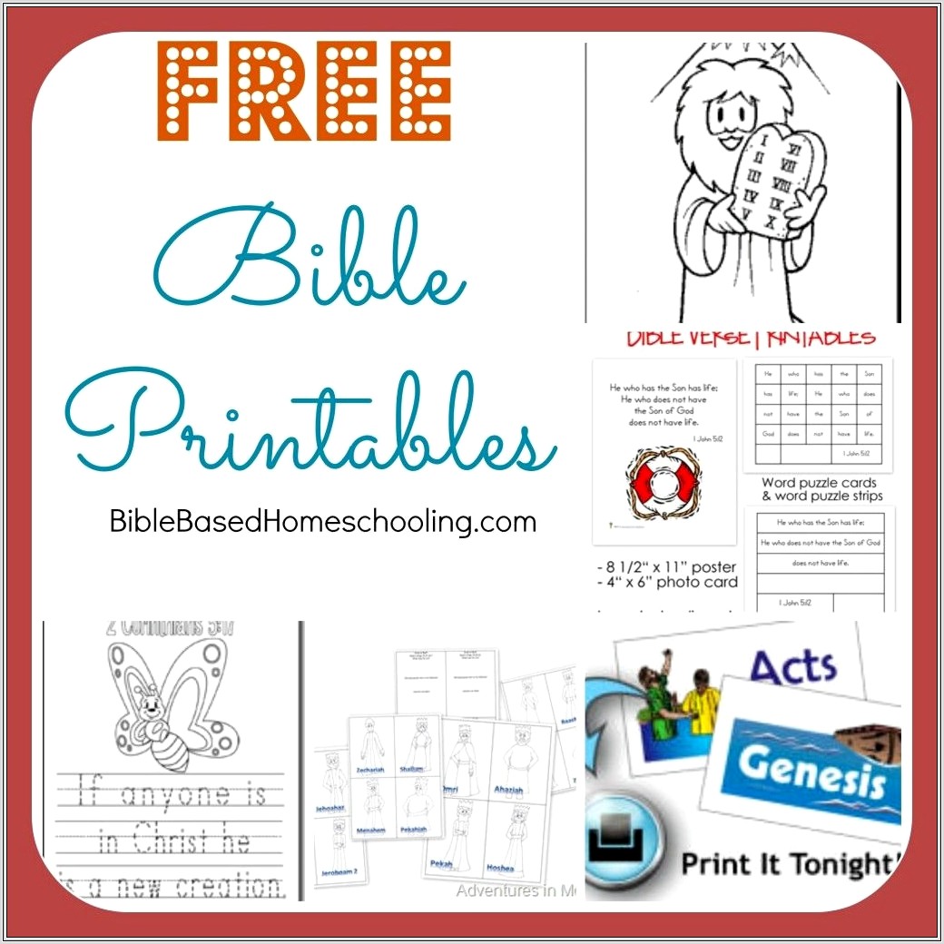 First Grade Bible Printables