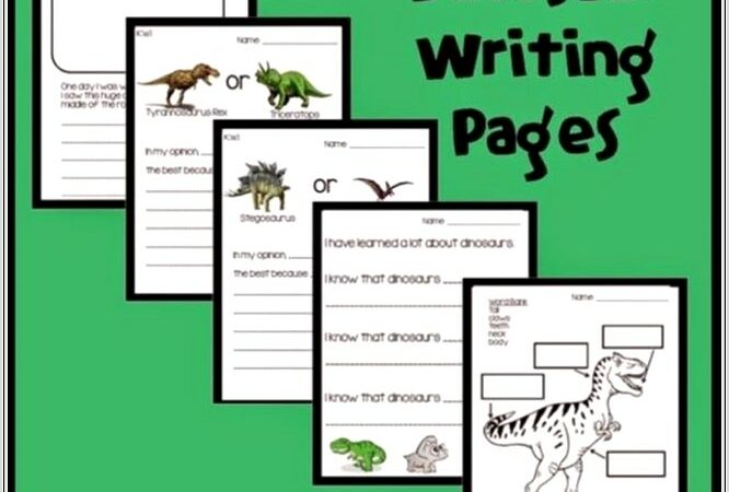 First Grade Dinosaur Worksheets