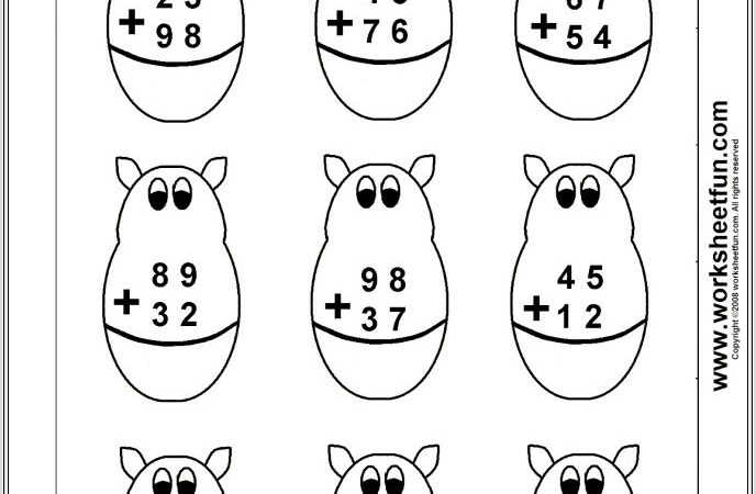 First Grade Doubles Worksheet