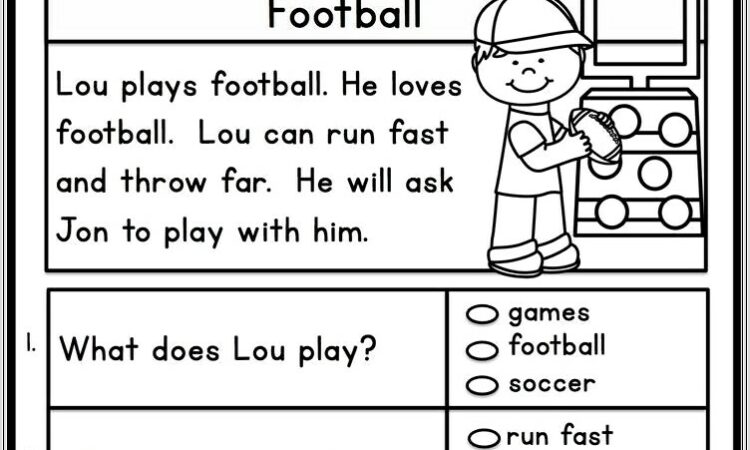 First Grade English Reading Worksheets