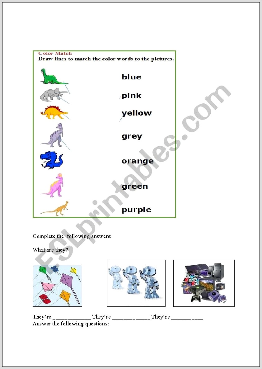 First Grade English Worksheet