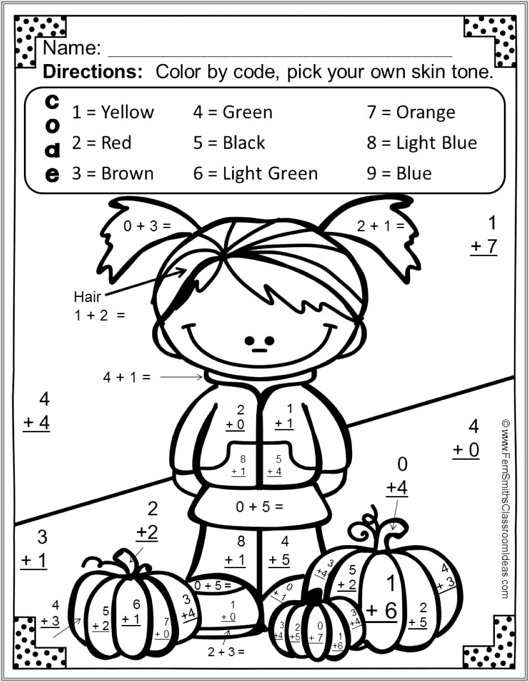 First Grade Equations Worksheets