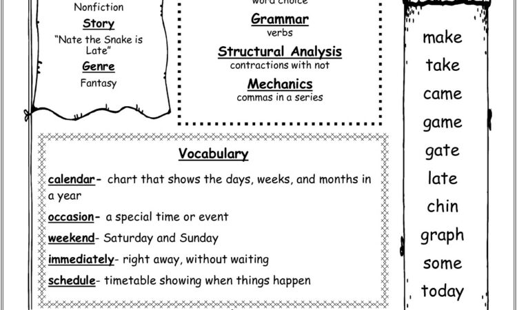 First Grade Homeschool Worksheets