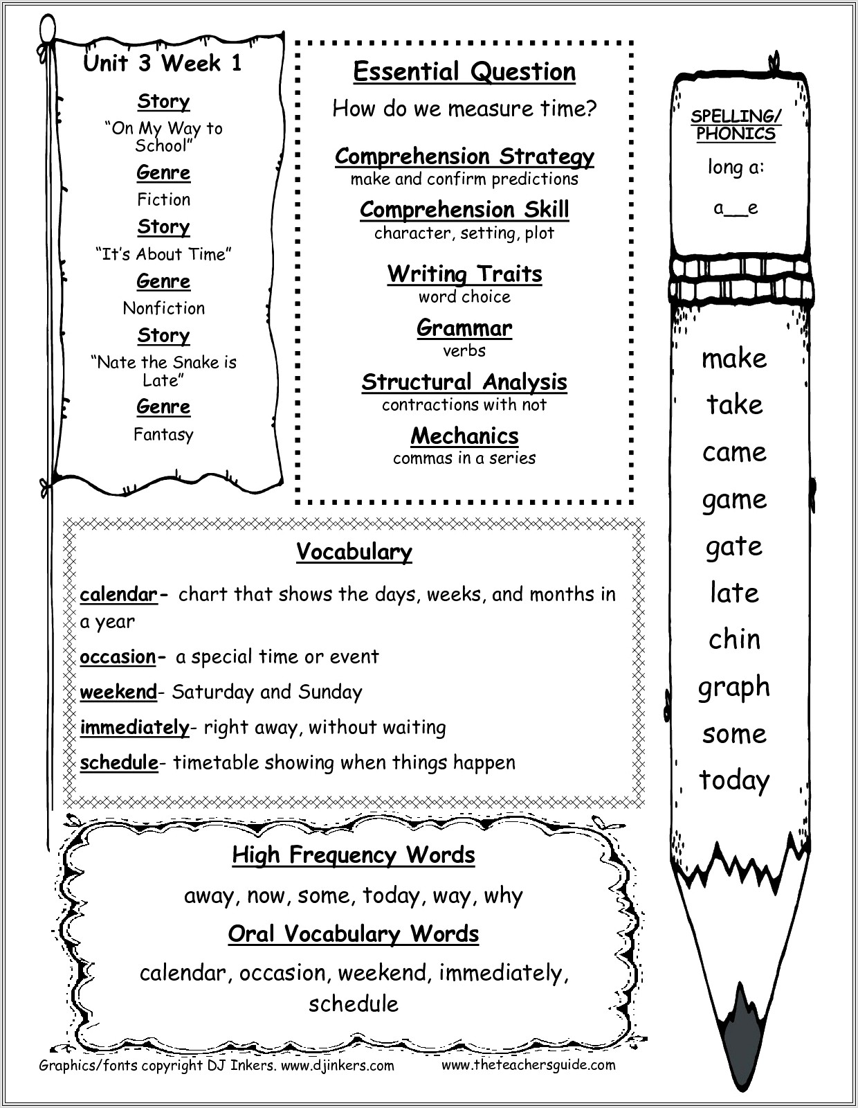 First Grade Homeschool Worksheets